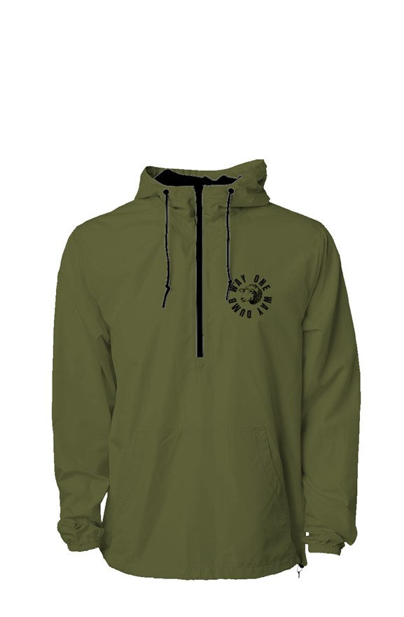 Logo Windbreaker Army Green